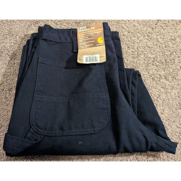 Carhartt Other - Men's Carhartt Loose Original Fit Washed Duck Work Dungaree Pants B11 MDT Blue